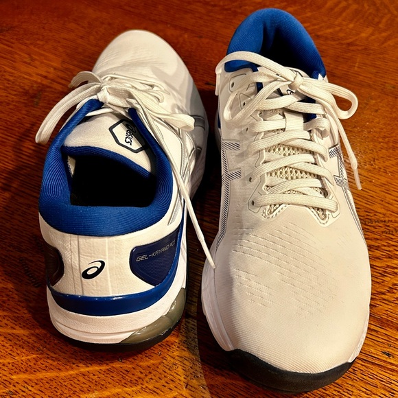ASICS Men's White and Blue Golf Shoes - Picture 3 of 7